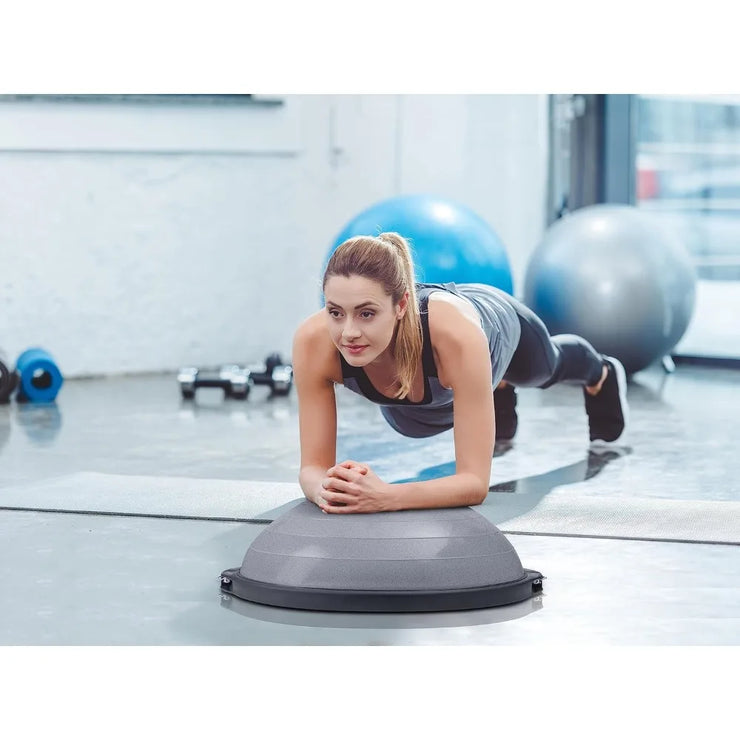 Balance BALL. Strength Fitness Yoga with Foot Pump