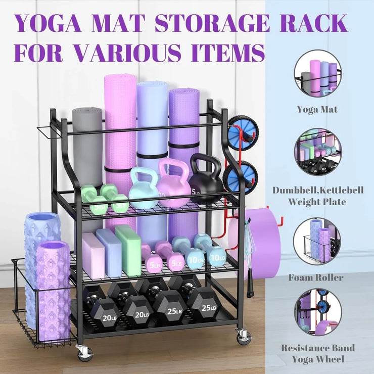 Yoga Mat Storage Racks,Home Gym Storage Rack